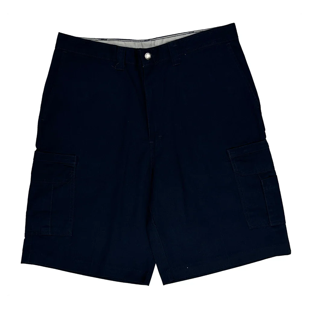 Dickies Cargo Shorts - 34W 10L Navy Cotton - Image 2
