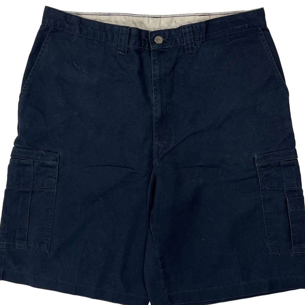 Dickies Cargo Shorts - 36W 11L Navy Cotton - Image 10