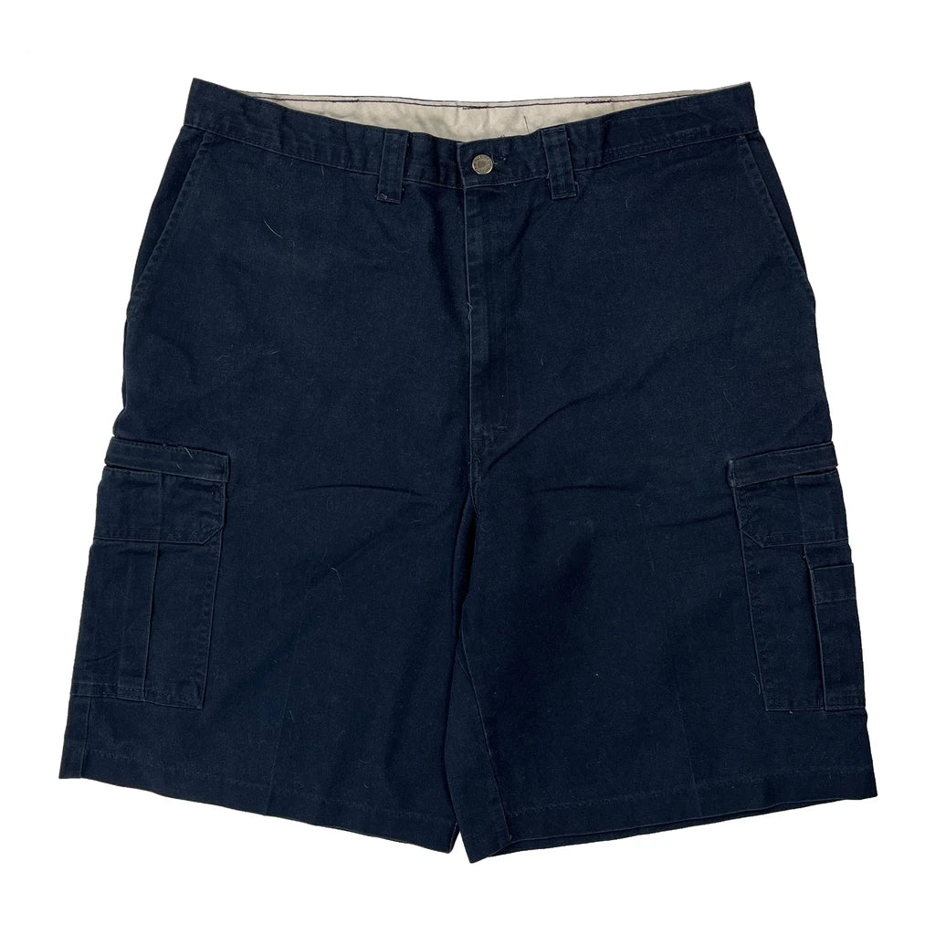 Dickies Cargo Shorts - 36W 11L Navy Cotton - Image 2