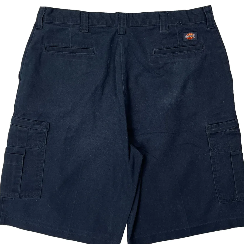 Dickies Cargo Shorts - 36W 11L Navy Cotton - Image 8