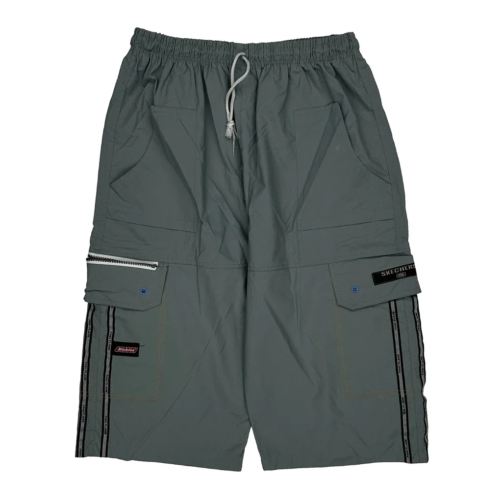 Dickies Cargo Shorts - 24W UK 6 Grey Polyester - Image 2