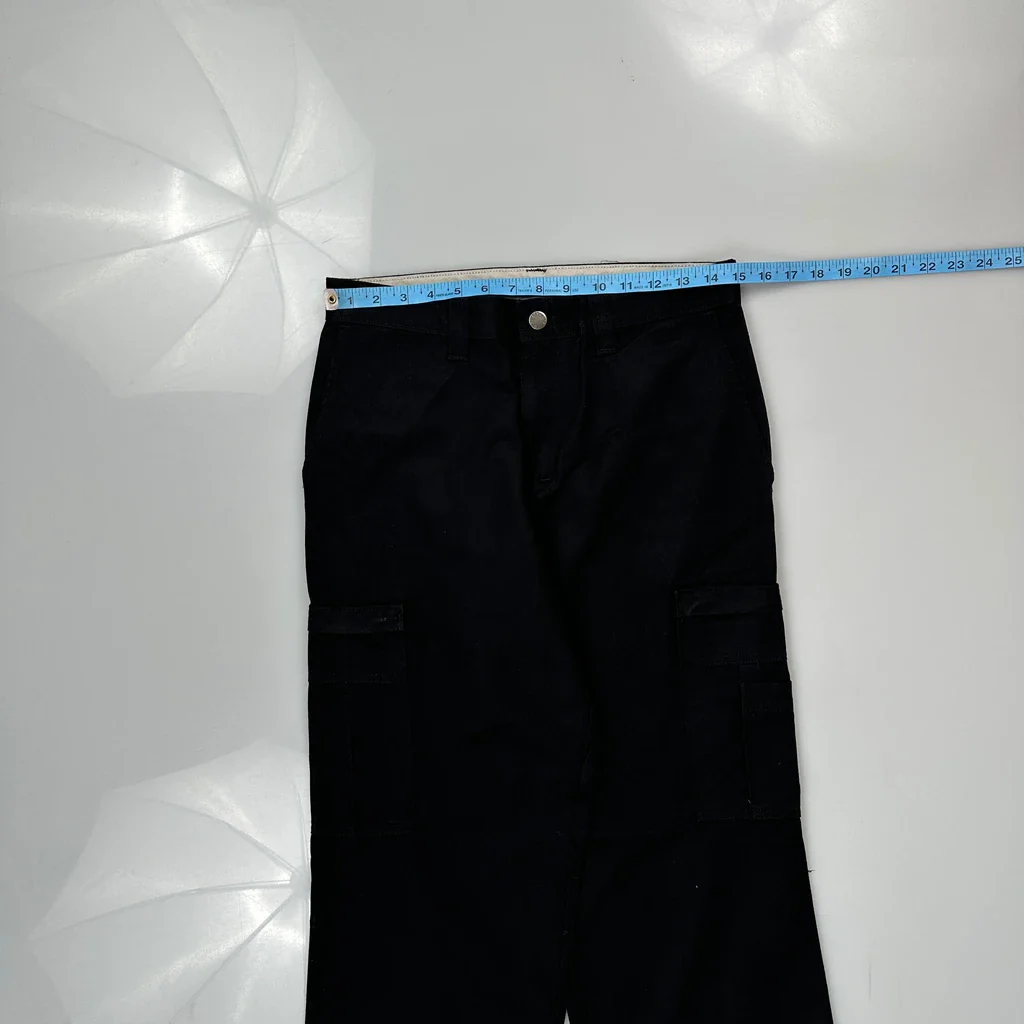 Dickies Cargo Trousers - 30W 29L Black Cotton - Image 3