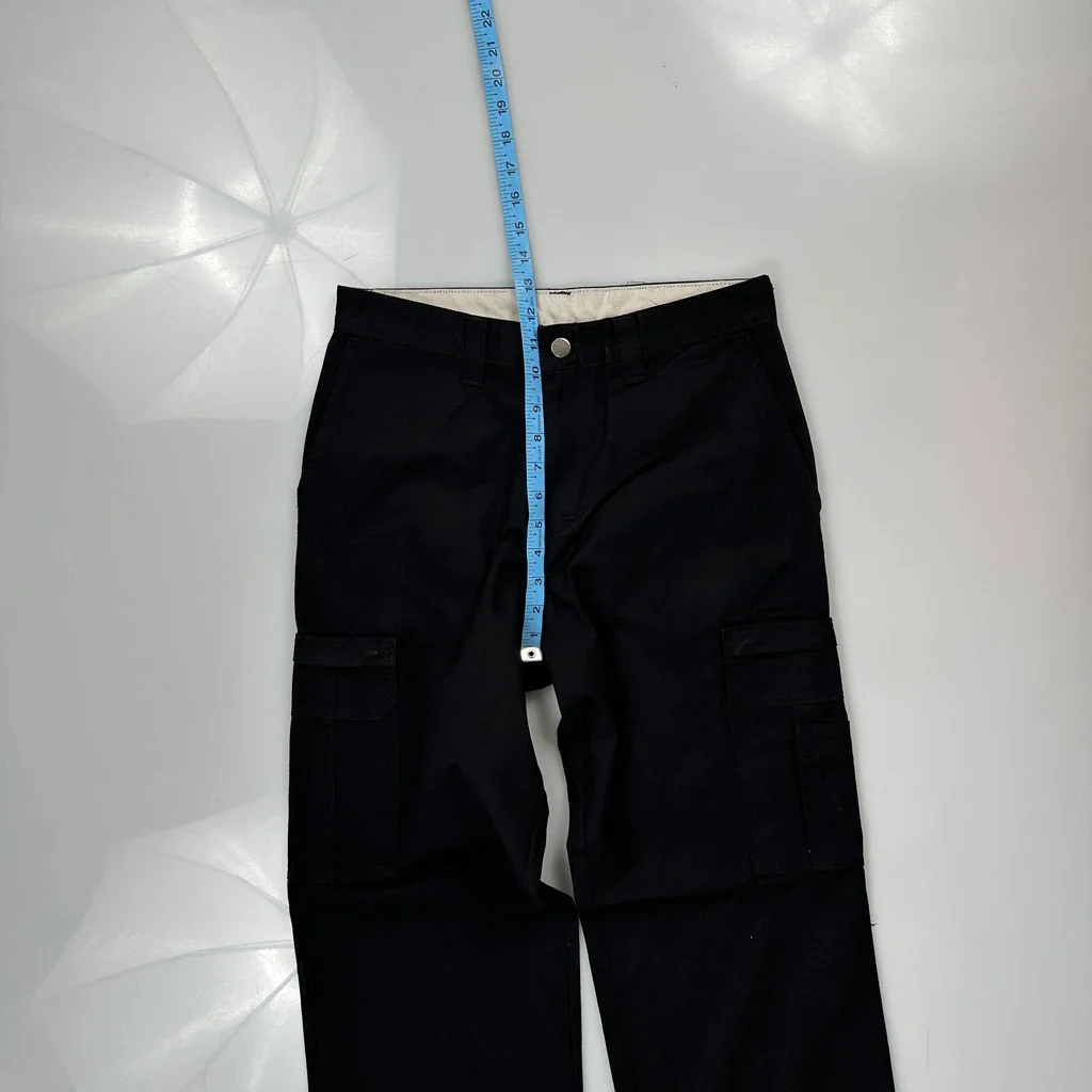 Dickies Cargo Trousers - 30W 29L Black Cotton - Image 4
