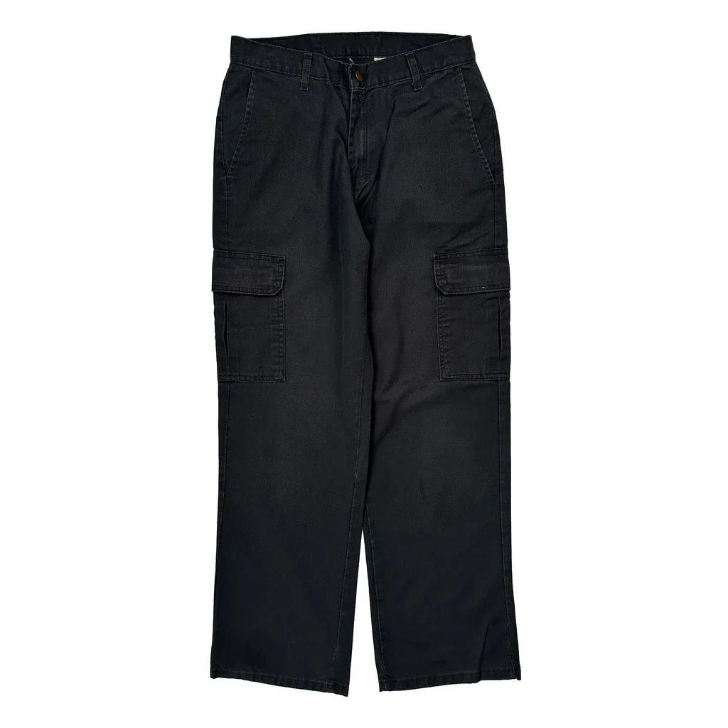 Dickies Cargo Trousers - 30W 31L Black Cotton - Image 2