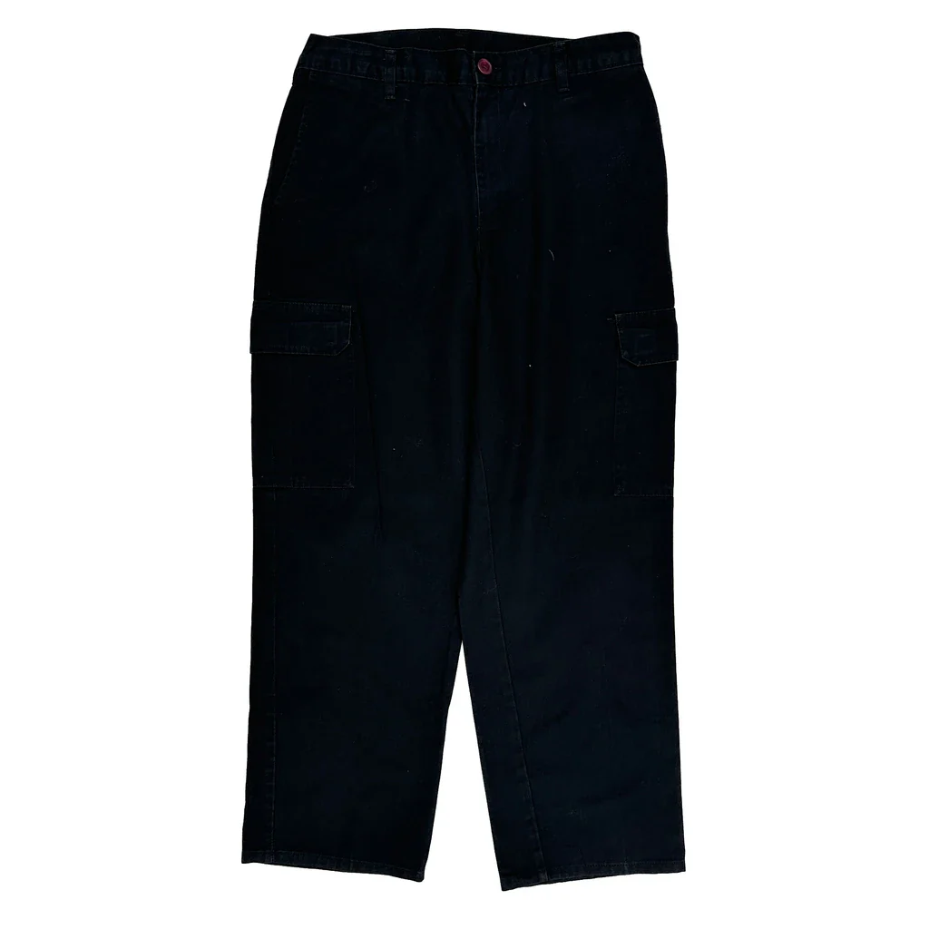 Dickies Cargo Trousers - 30W 29L Black Cotton - Image 2
