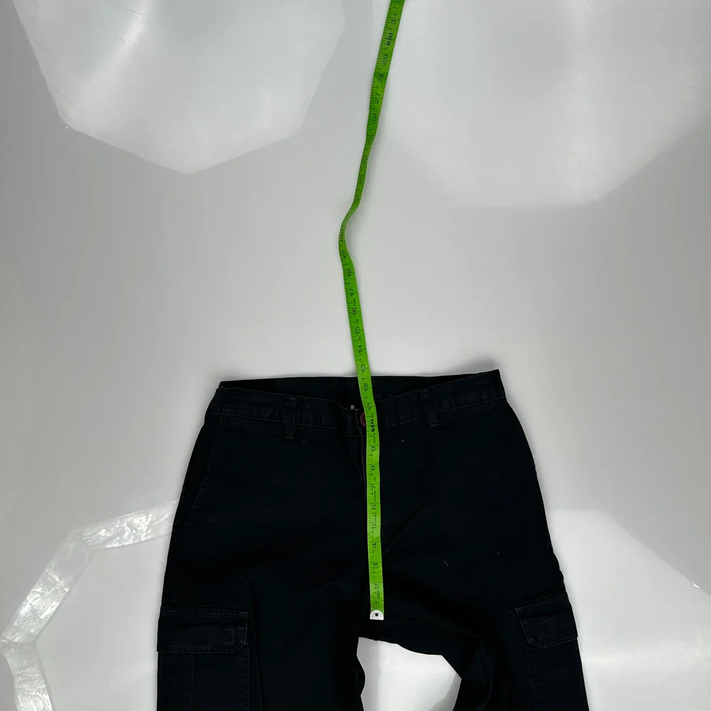Dickies Cargo Trousers - 30W 29L Black Cotton - Image 4