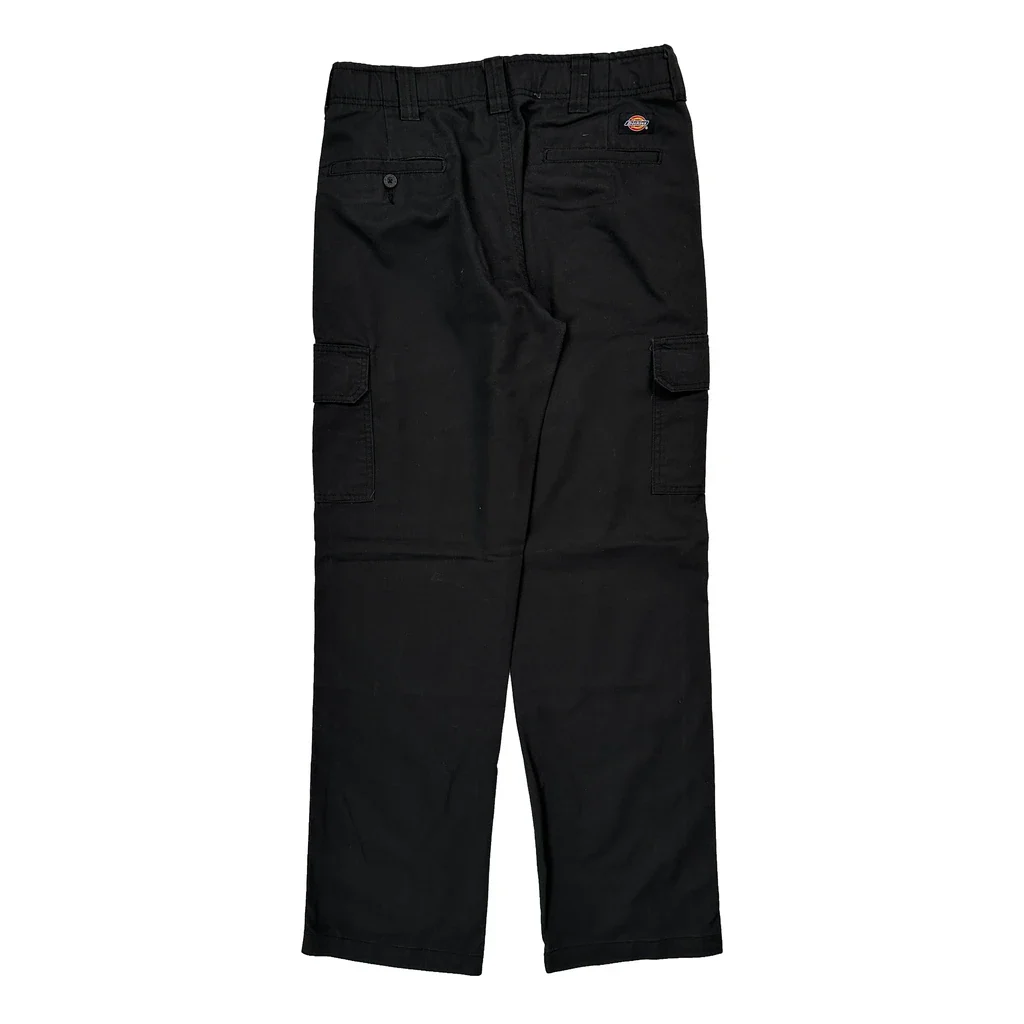 Dickies Cargo Trousers - 32W 33L Black Cotton