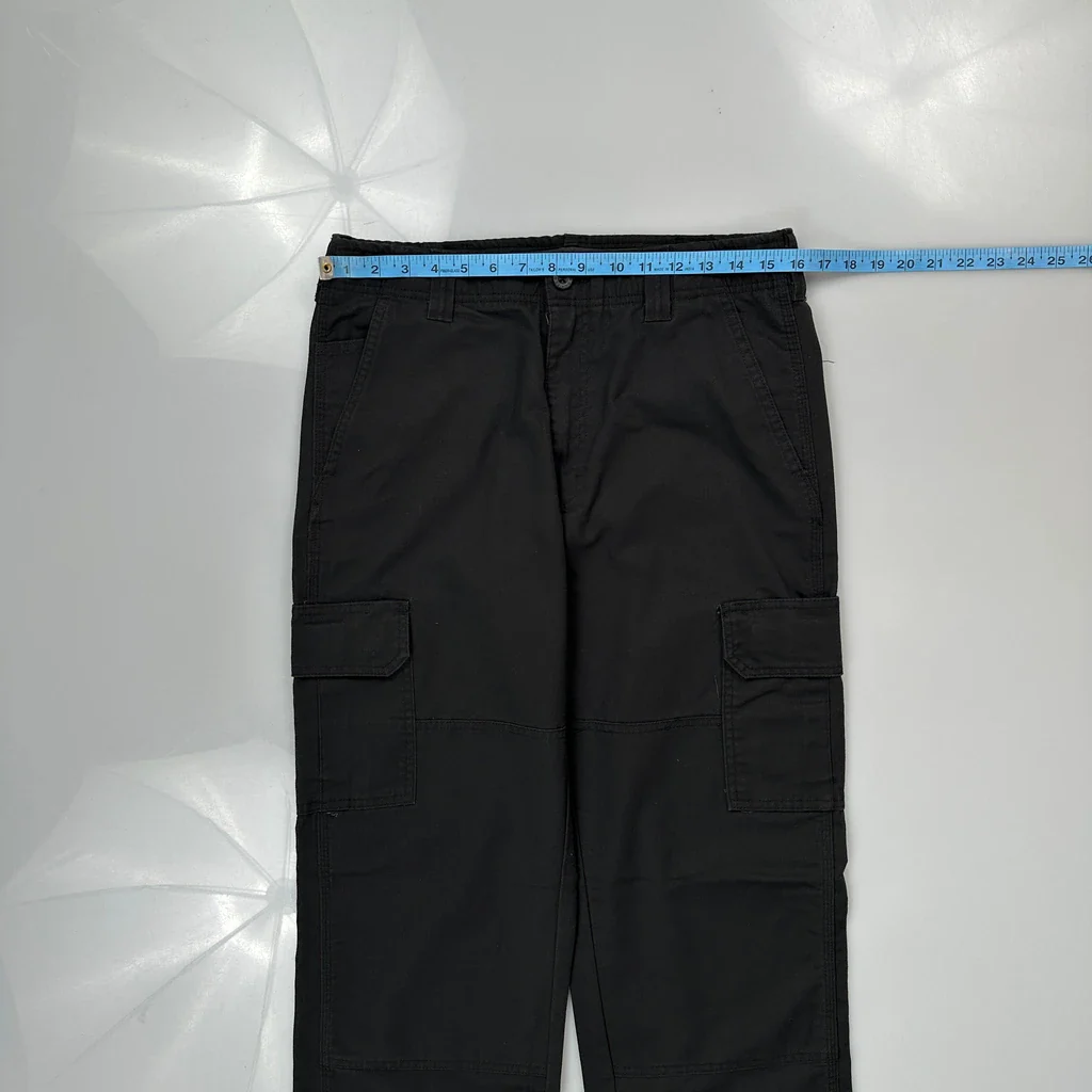 Dickies Cargo Trousers - 32W 33L Black Cotton - Image 3