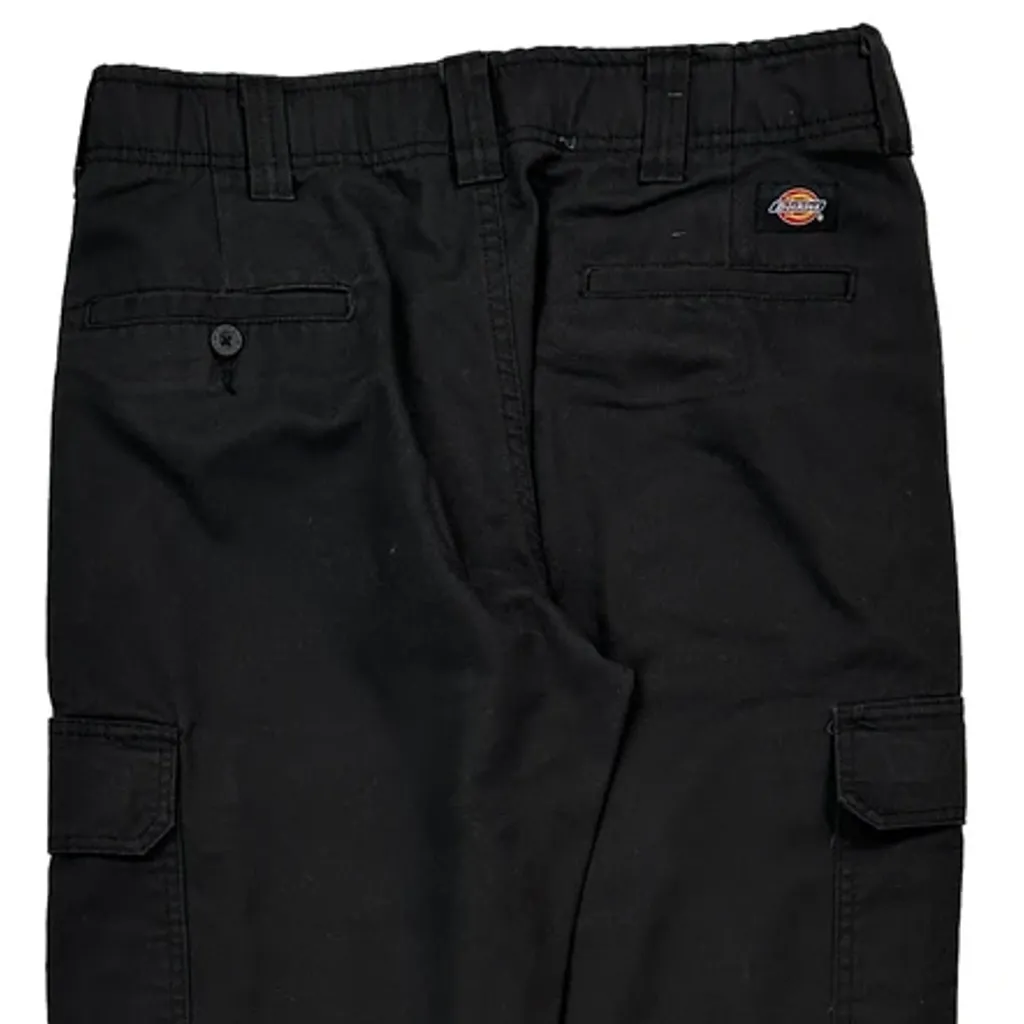 Dickies Cargo Trousers - 32W 33L Black Cotton - Image 6