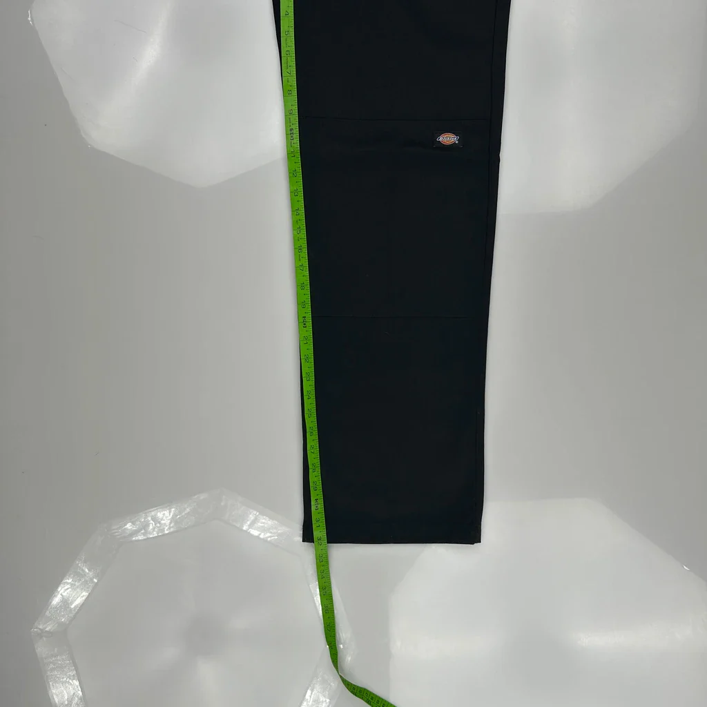 Dickies Double Knee Cargo Trousers - 32W 32L Black Polyester Blend - Image 5