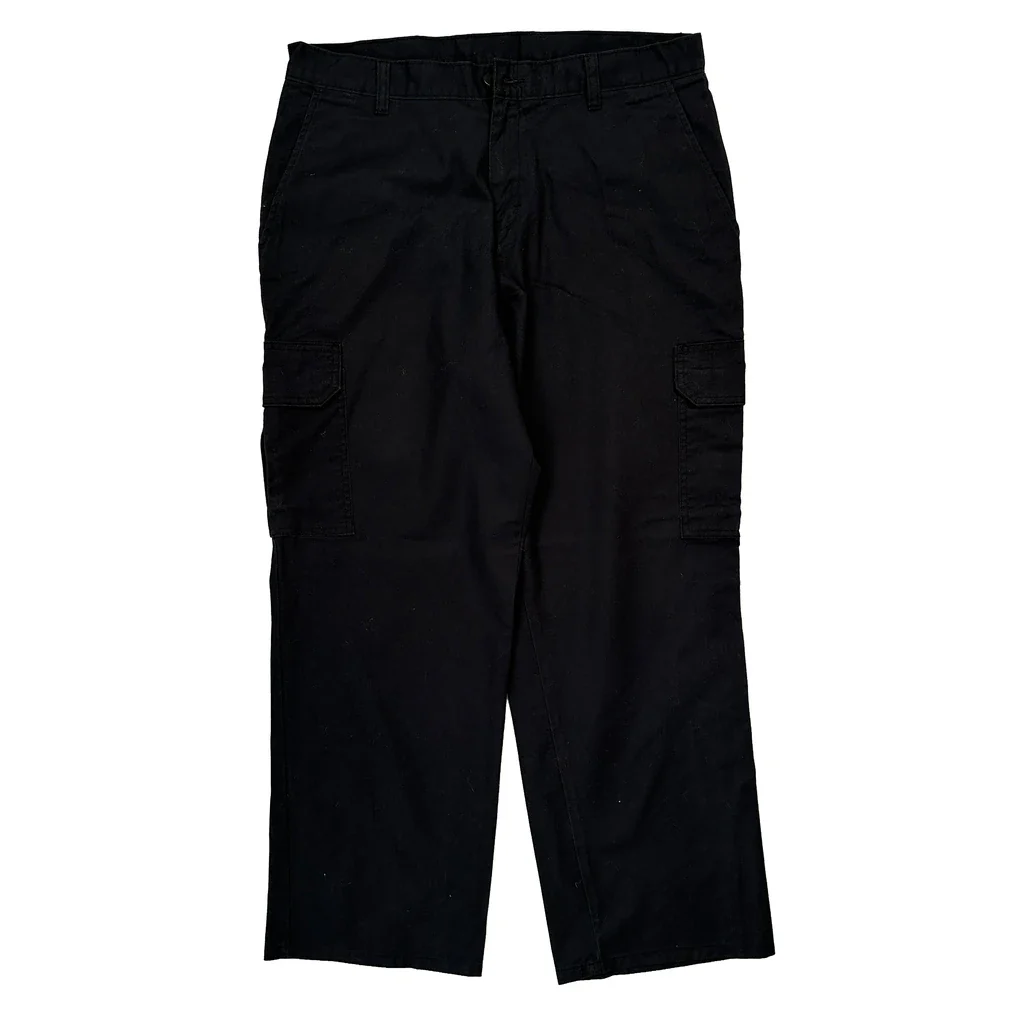 Dickies Cargo Trousers - 34W 30L Black Polyester Blend - Image 2