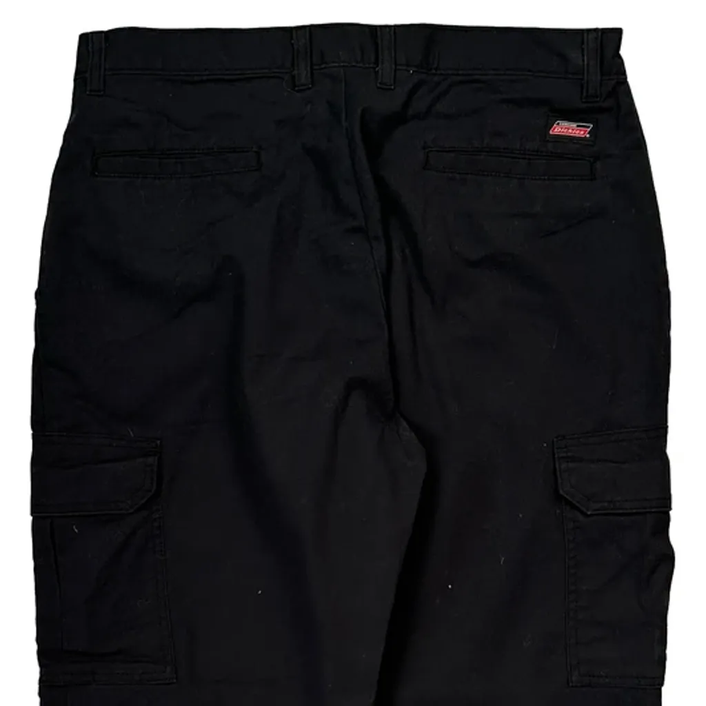 Dickies Cargo Trousers - 34W 30L Black Polyester Blend - Image 7