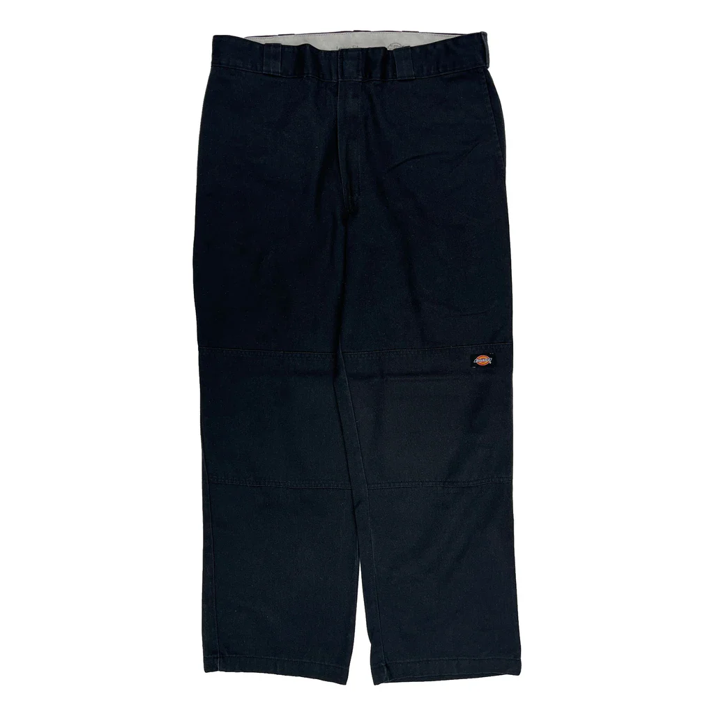 Dickies Cargo Trousers - 34W 32L Black Polyester Blend - Image 2
