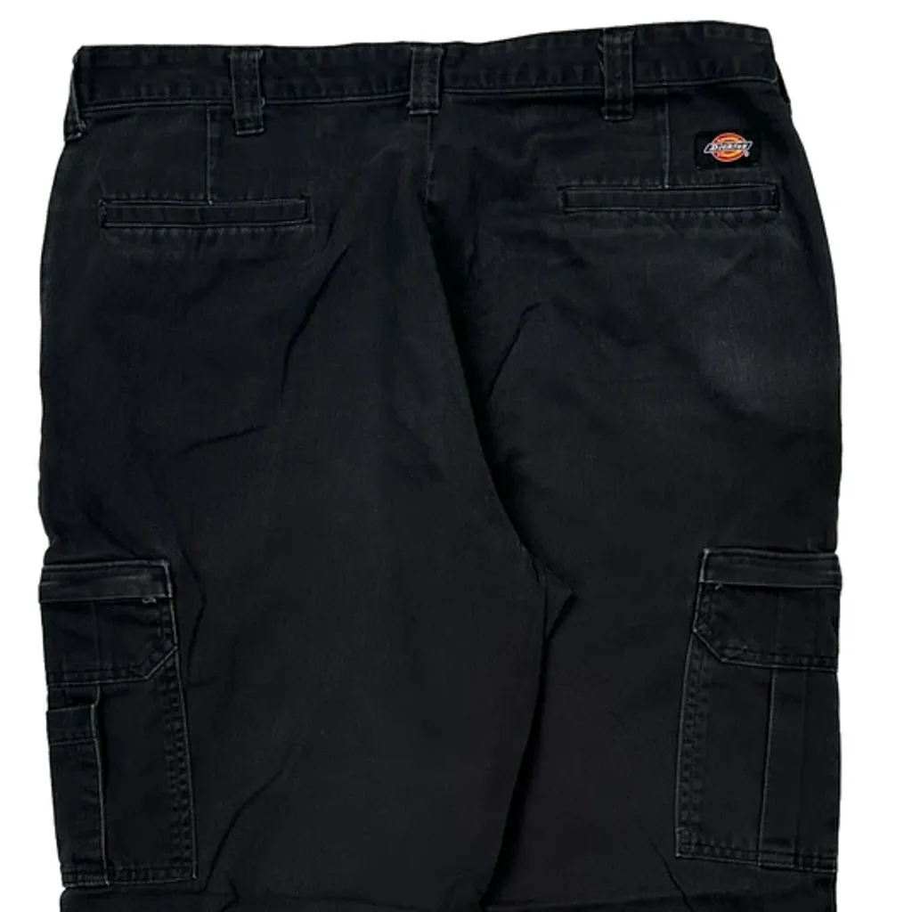 Dickies Cargo Trousers - 34W 30L Black Cotton - Image 7