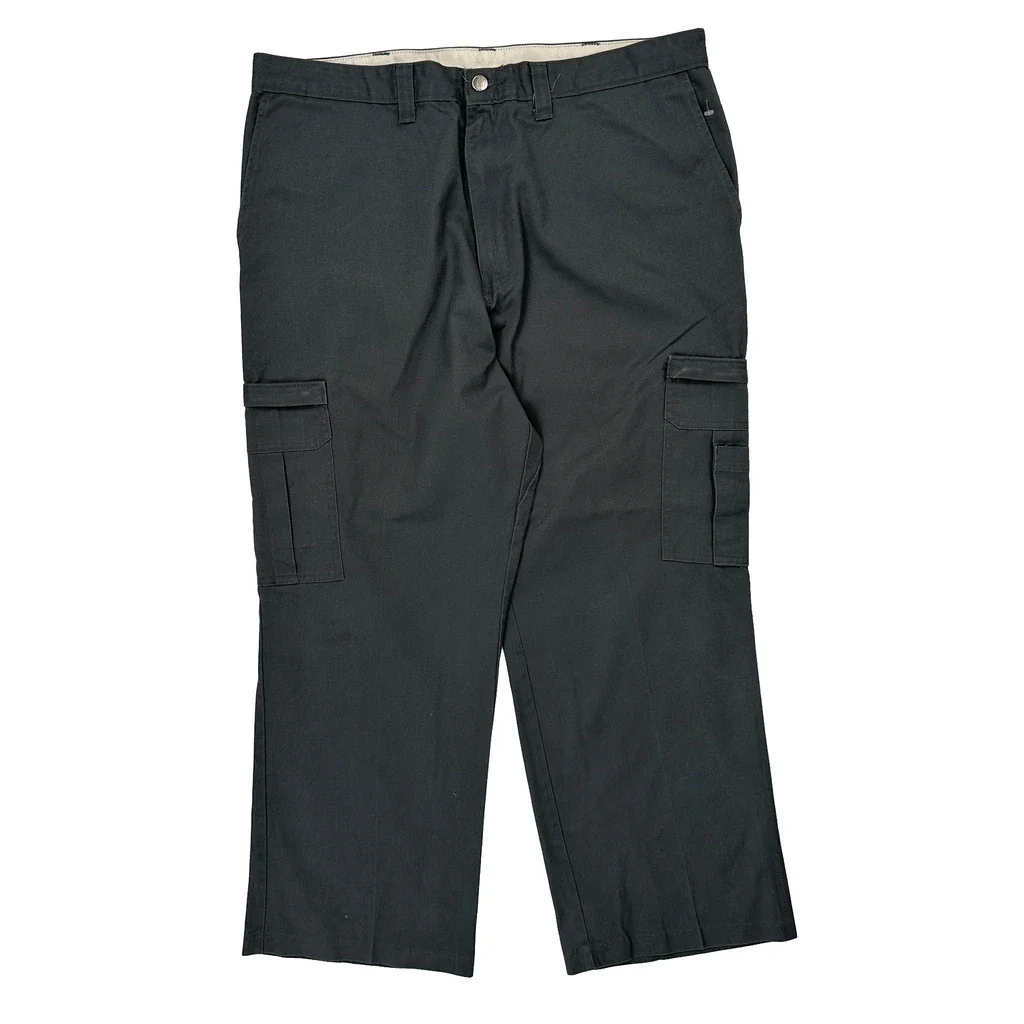 Dickies Cargo Trousers - 38W 29L Black Cotton - Image 2