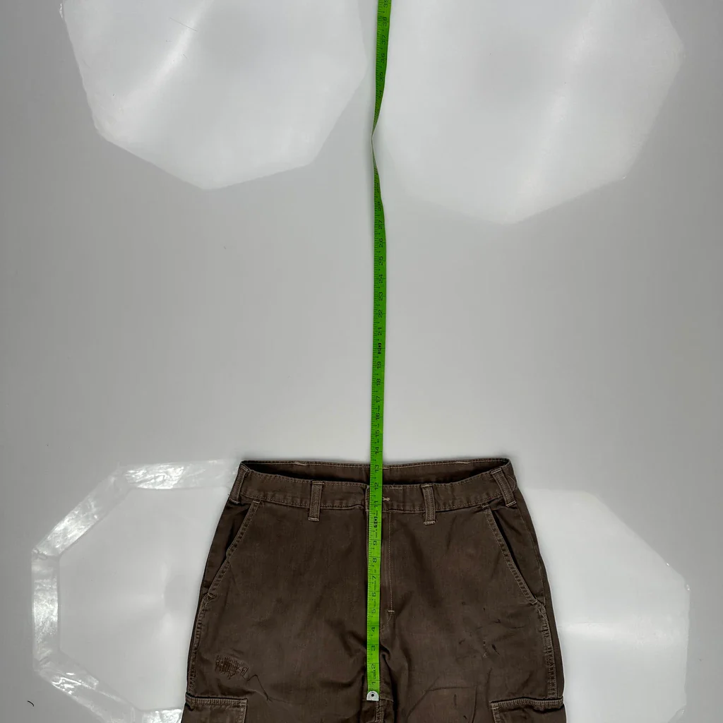 Dickies Baggy Loose Fit Cargo Trousers - 31W 30L Brown Cotton - Image 4