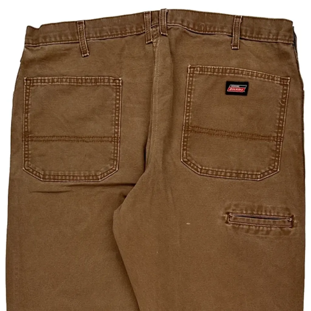 Dickies Cargo Trousers - 38W 30L Brown Cotton - Image 9