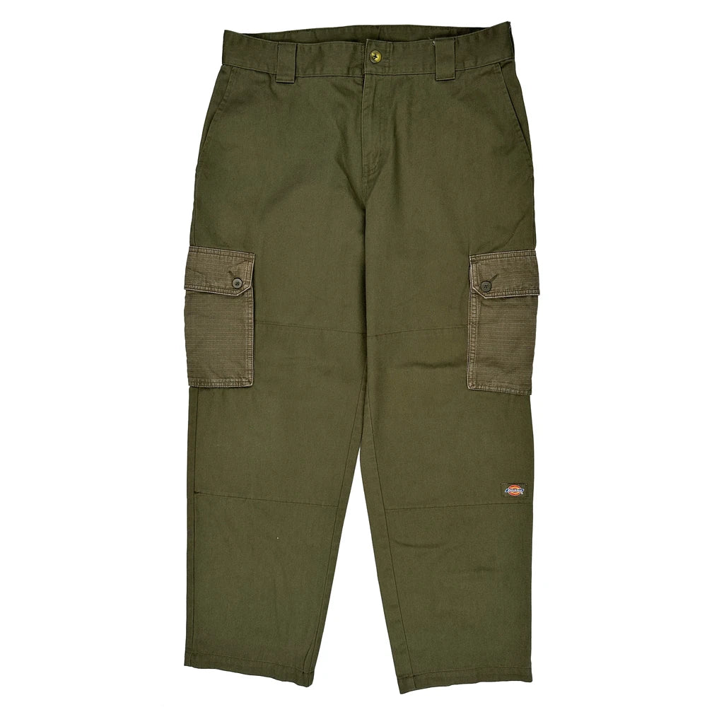 Dickies Cargo Trousers - 35W 29L Green Cotton - Image 2