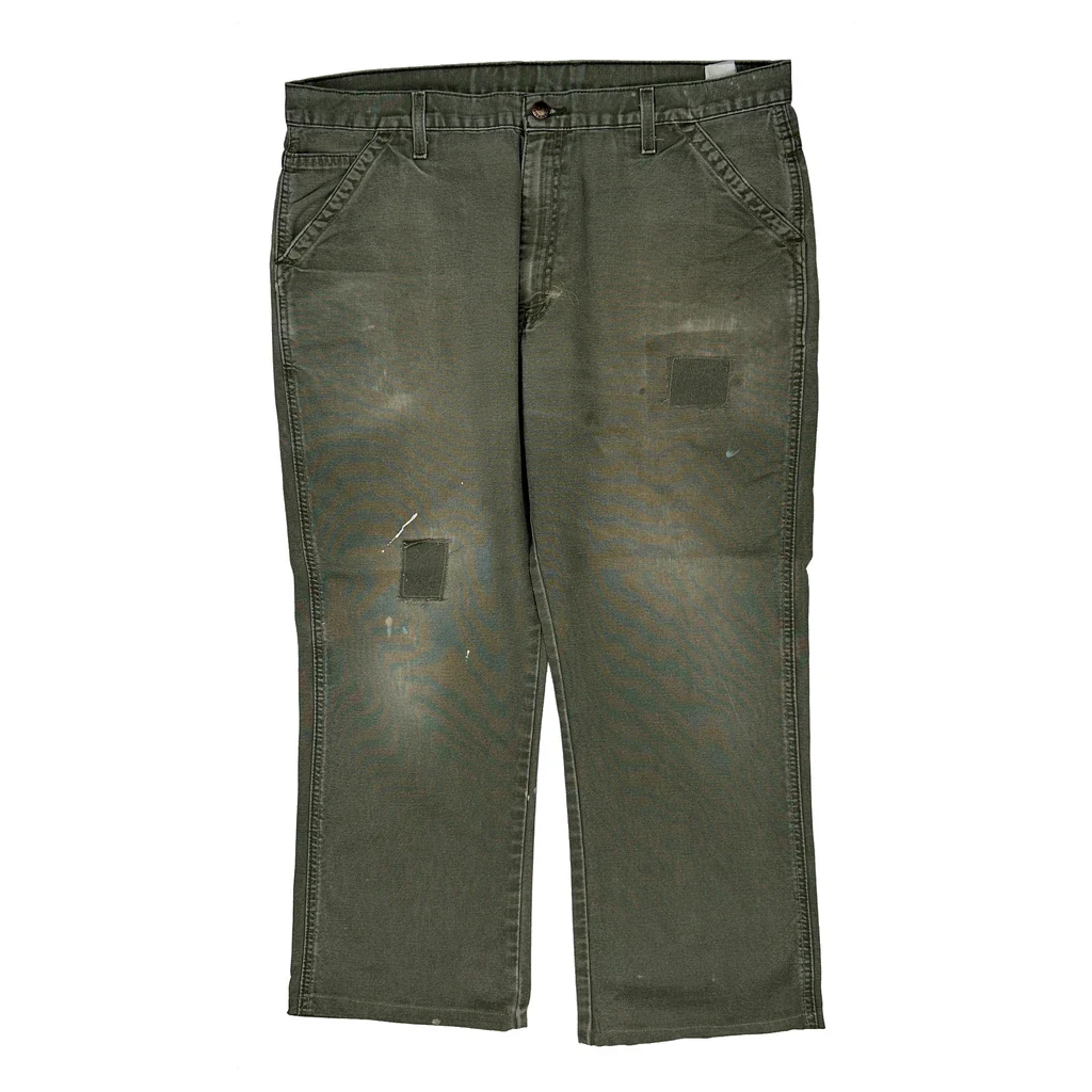 Dickies Cargo Trousers - 38W 32L Green Cotton - Image 2