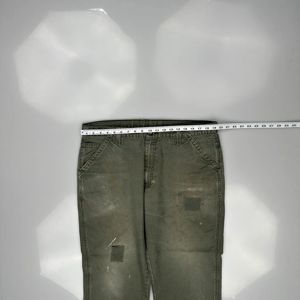 Dickies Cargo Trousers - 38W 32L Green Cotton - Image 3
