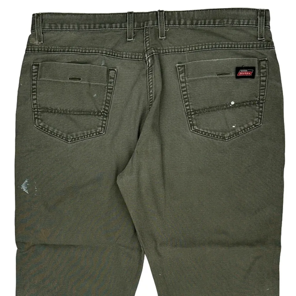 Dickies Cargo Trousers - 38W 32L Green Cotton - Image 6