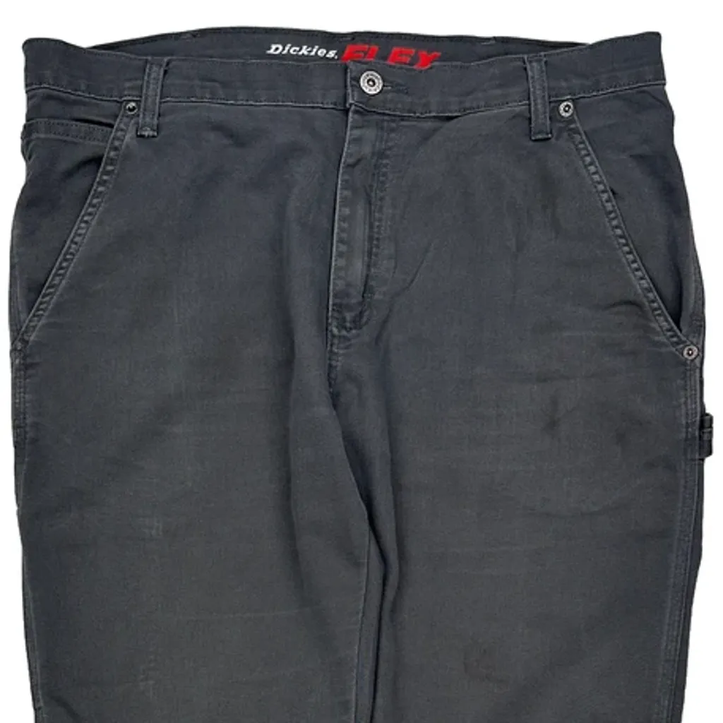 Dickies Cargo Trousers - 36W 33L Grey Cotton - Image 10