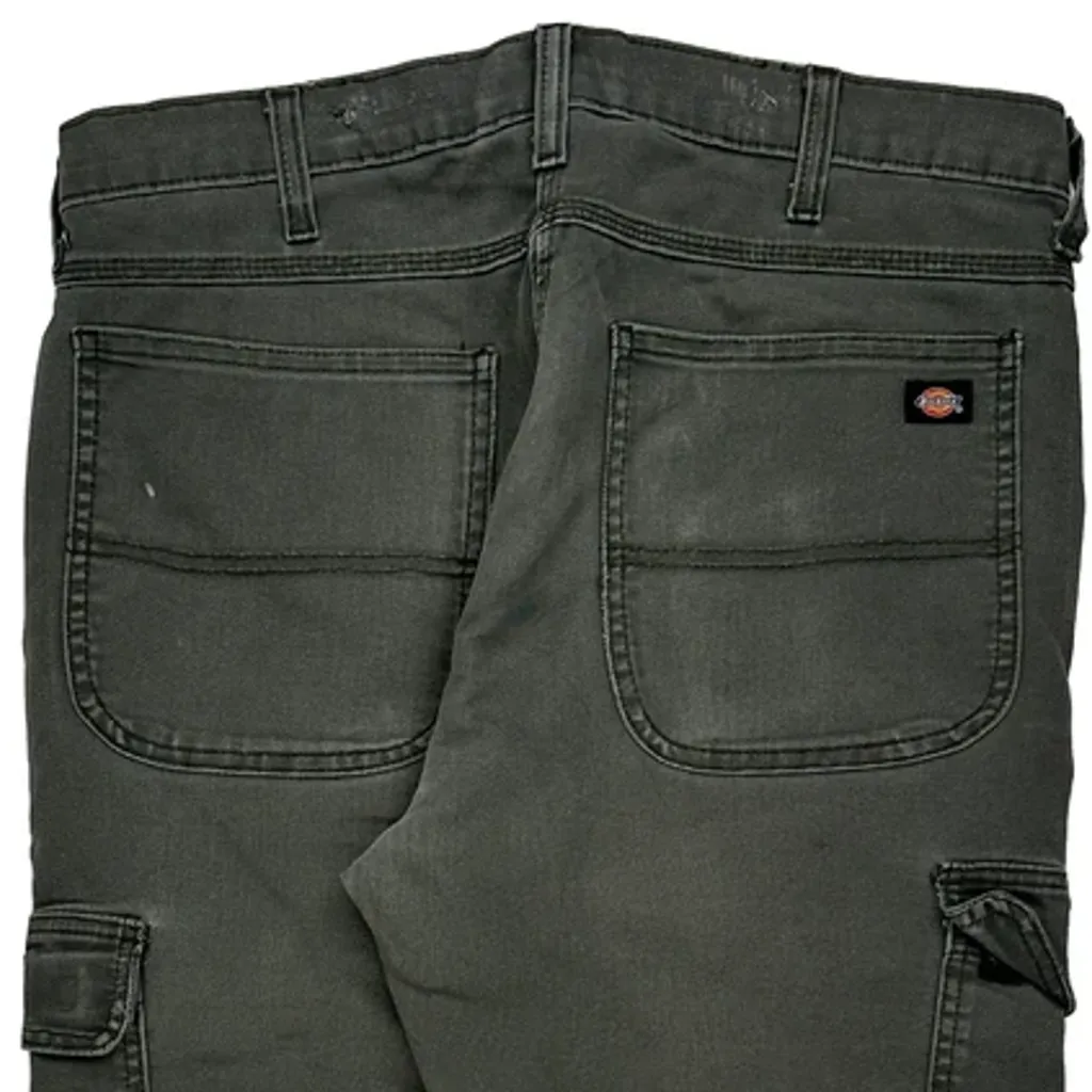 Dickies Cargo Trousers - 36W 30L Grey Cotton Blend - Image 7