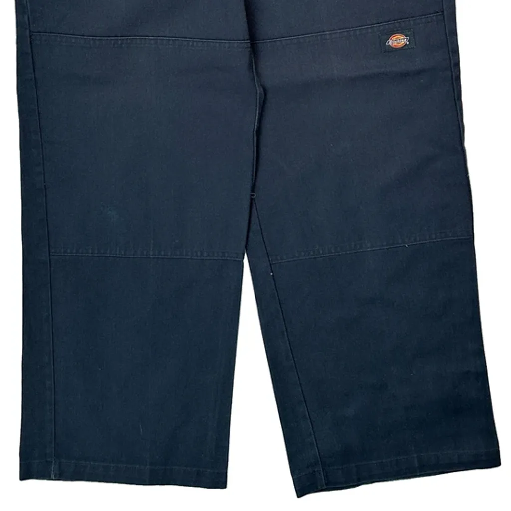 Dickies Double Knee Cargo Trousers - 33W 29L Navy Cotton - Image 9