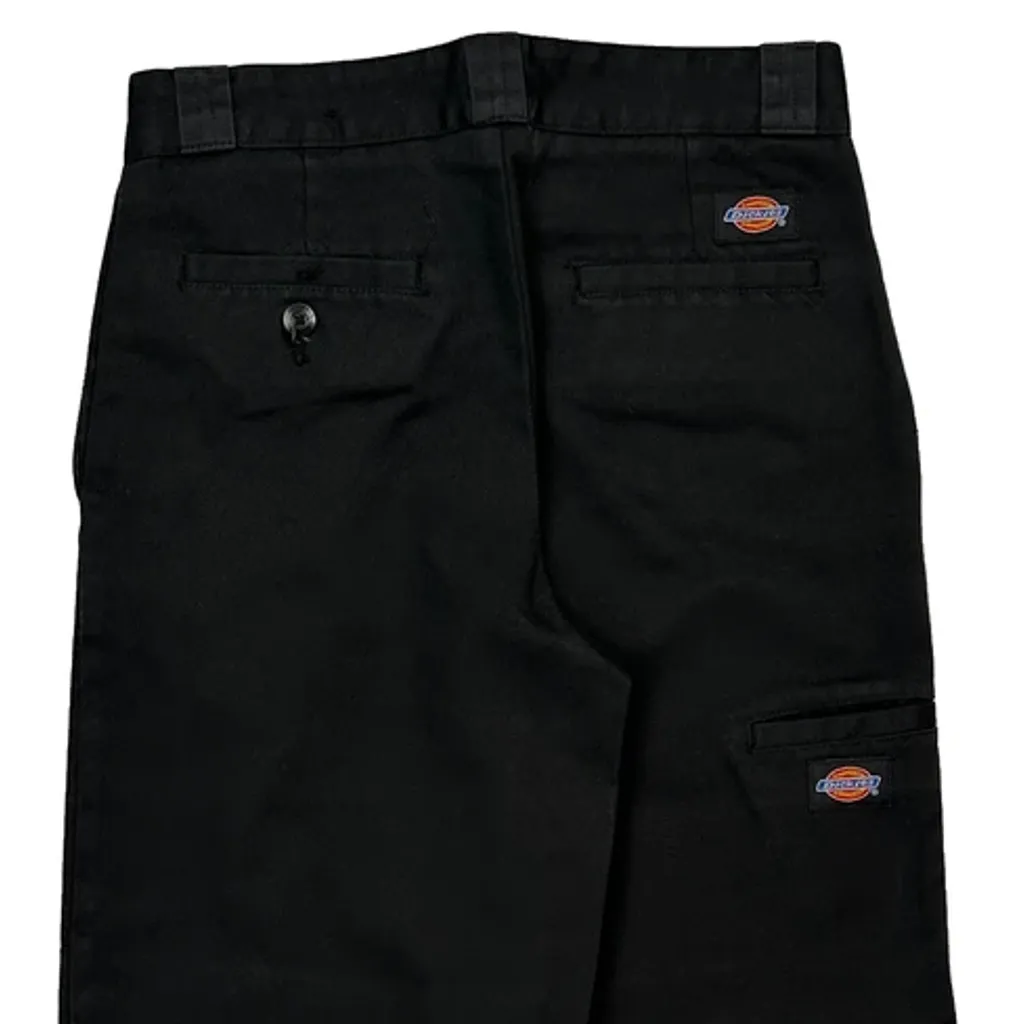 Dickies Double Knee Cargo Trousers - 26W UK 6 Black Cotton Blend - Image 7