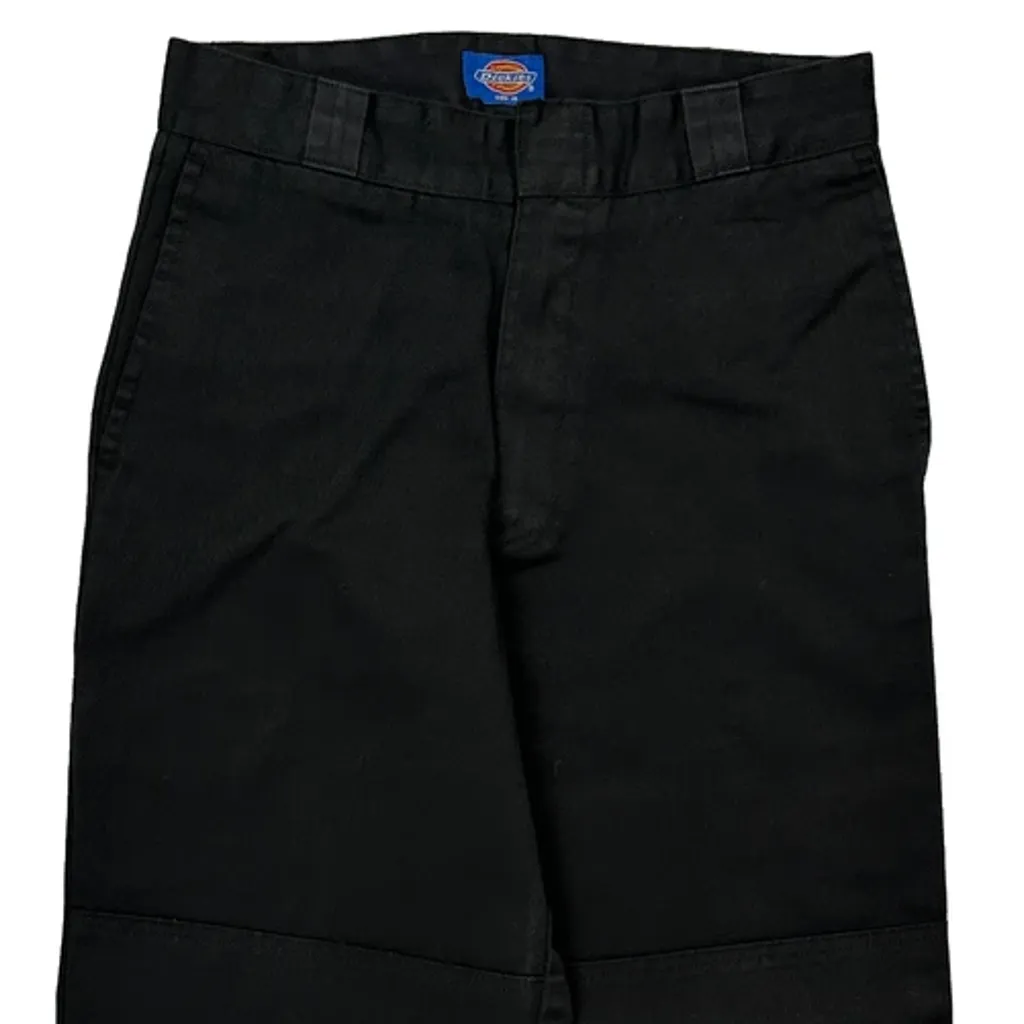 Dickies Double Knee Cargo Trousers - 26W UK 6 Black Cotton Blend - Image 9