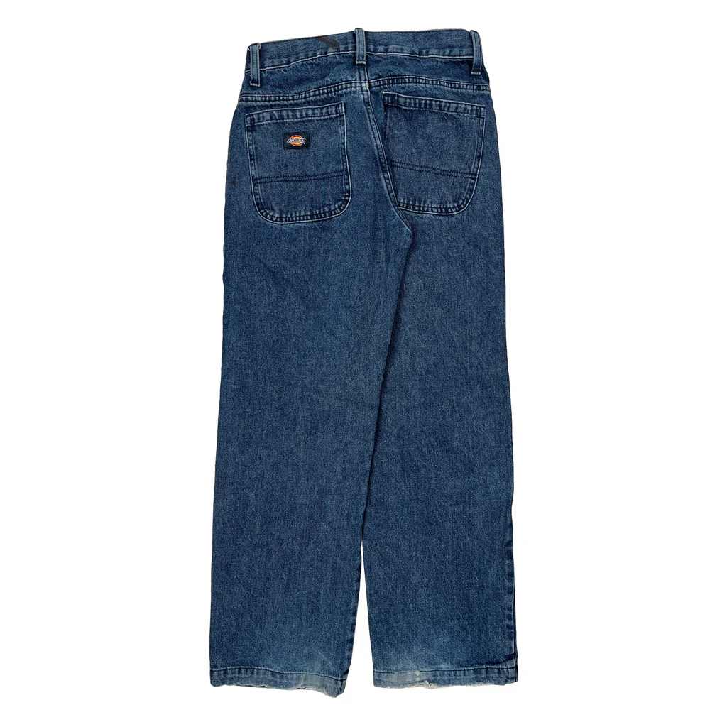 Dickies Baggy Double Knee Carpenter Jeans - 27W 30L Blue Denim