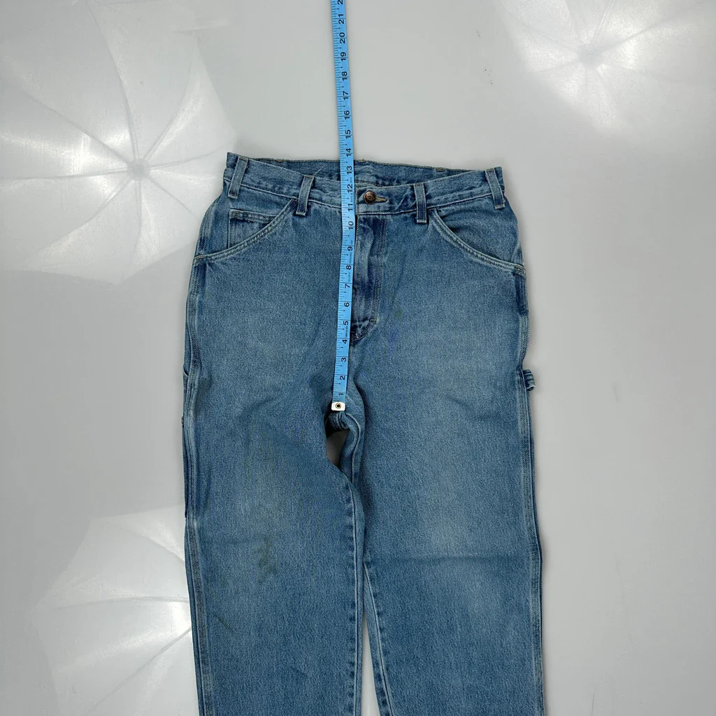 Dickies Carpenter Jeans - 28W 30L Blue Cotton - Image 4