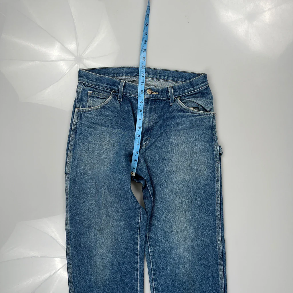 Dickies Carpenter Jeans - 30W 30L Blue Cotton - Image 4