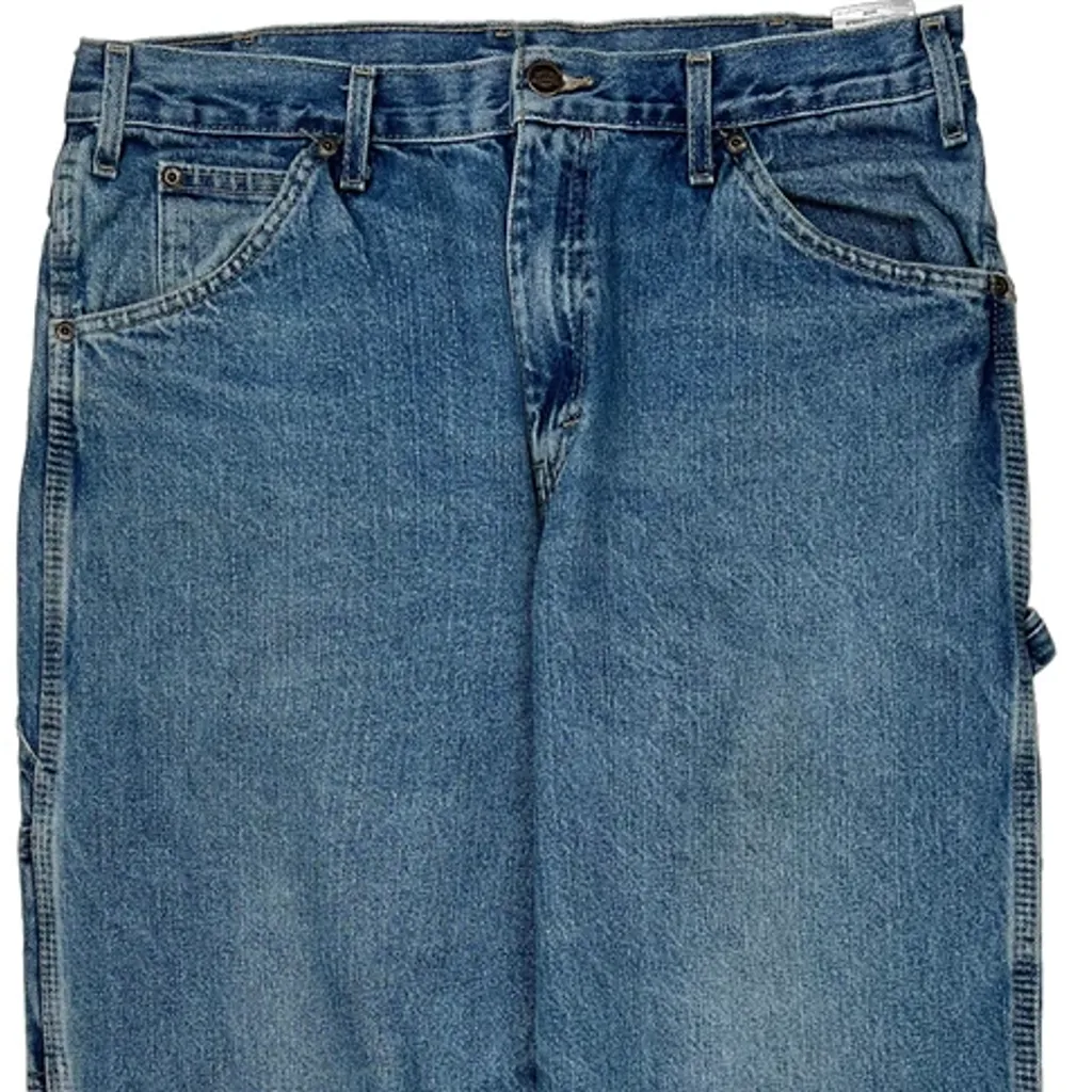 Dickies Carpenter Jeans - 32W 29L Blue Cotton - Image 10