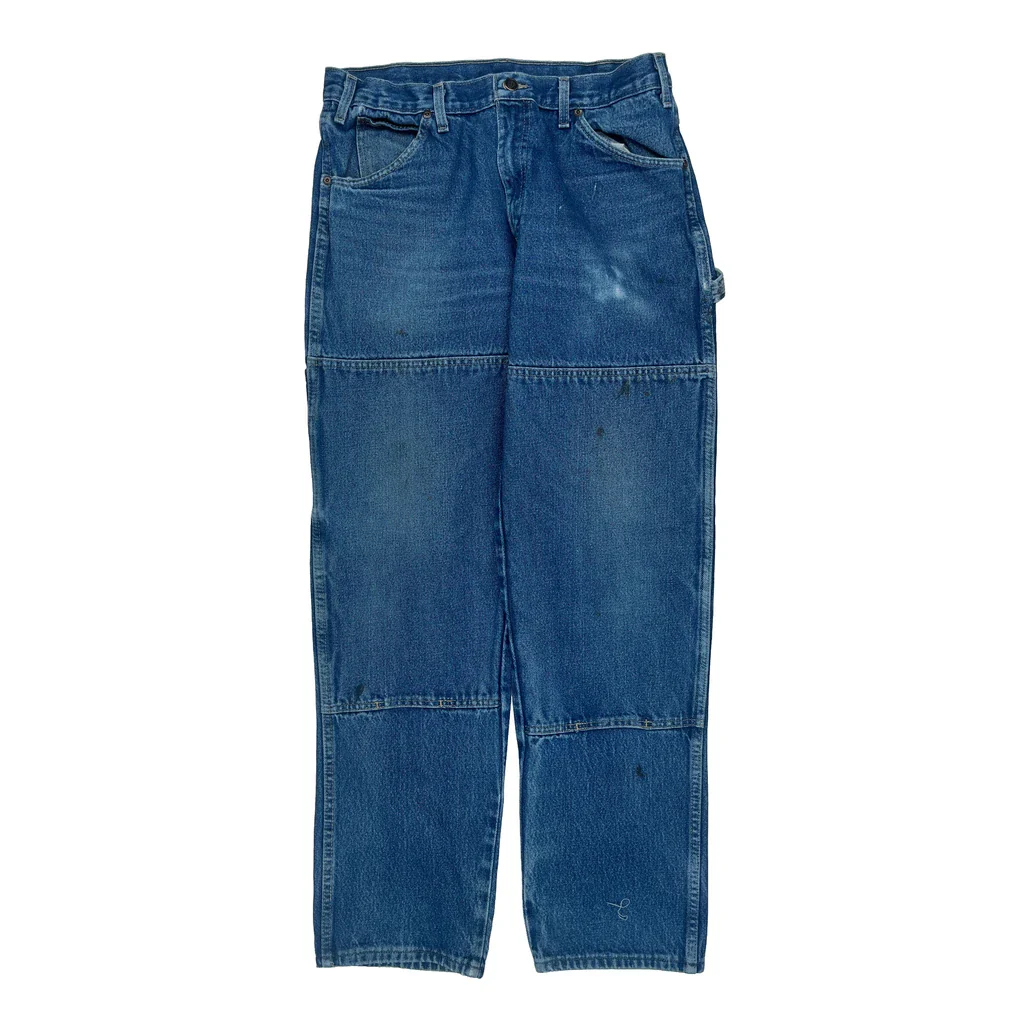 Dickies Double Knee Carpenter Jeans - 32W 33L Blue Cotton - Image 2