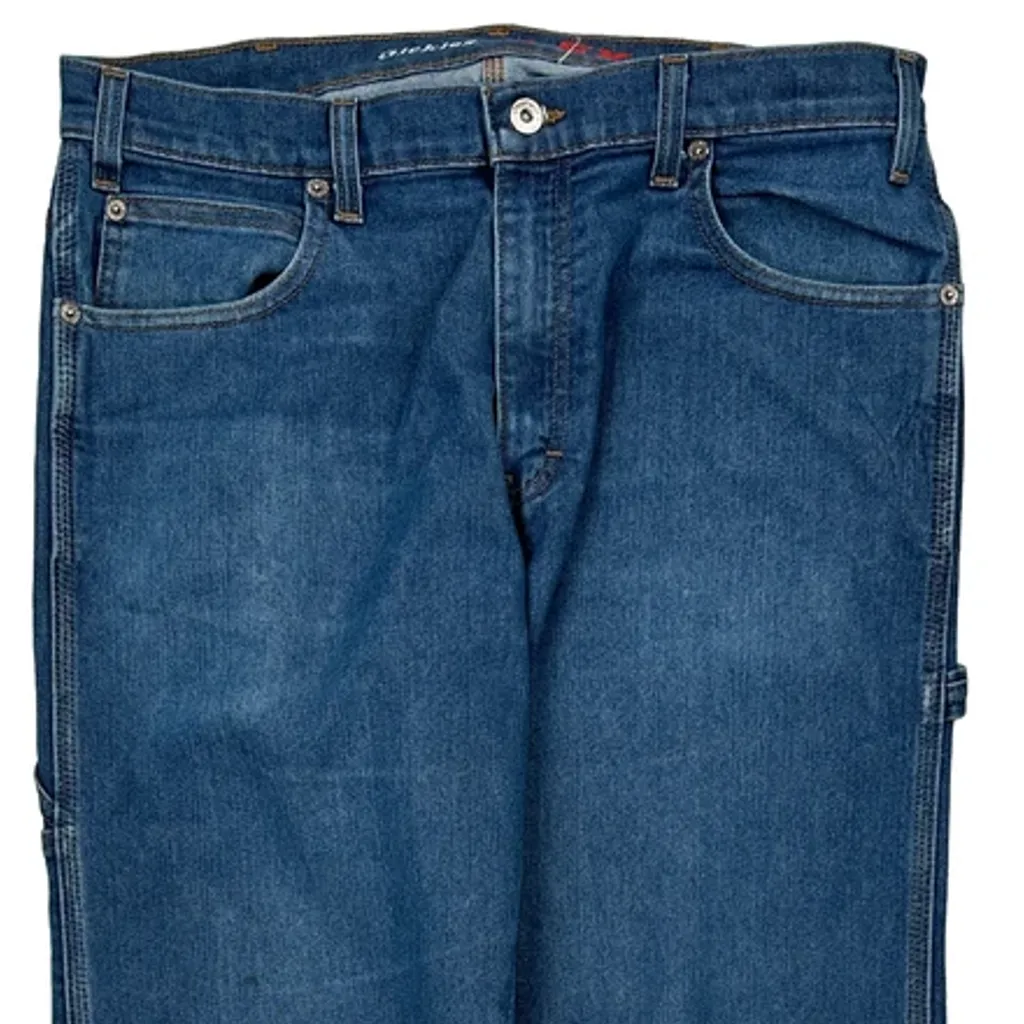 Dickies Carpenter Jeans - 32W 33L Blue Cotton Blend - Image 9