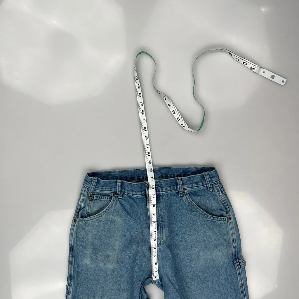 Dickies Carpenter Jeans - 32W 25L Blue Cotton - Image 4