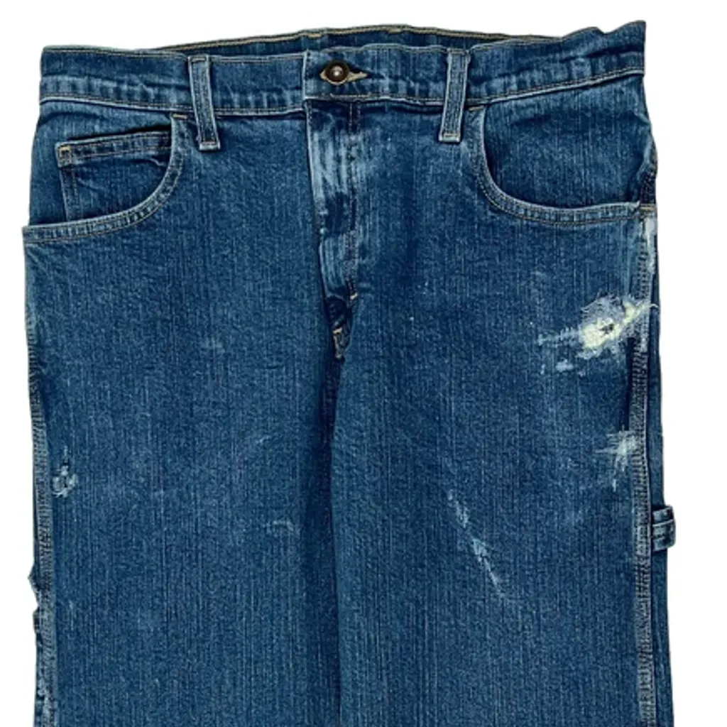 Dickies Carpenter Jeans - 32W 32L Blue Cotton - Image 10