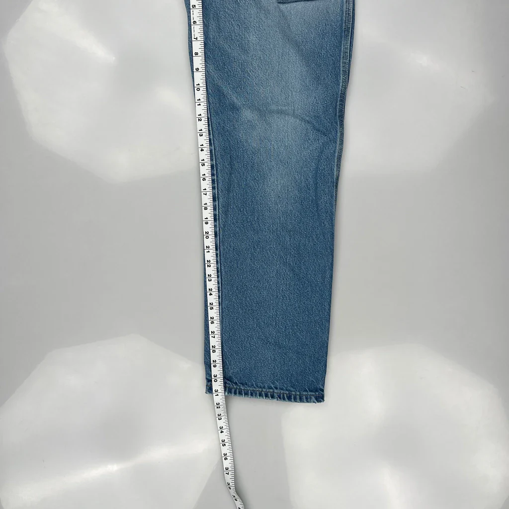 Dickies Patched Carpenter Jeans - 32W 31L Blue Cotton - Image 5