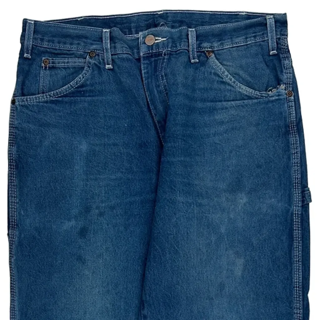 Dickies Carpenter Jeans - 33W 27L Blue Cotton - Image 10