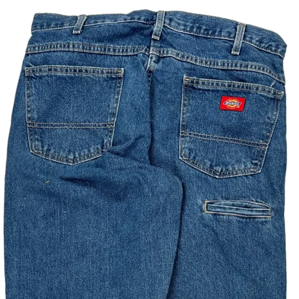 Dickies Double Knee Carpenter Jeans - 34W 34L Blue Cotton - Image 8