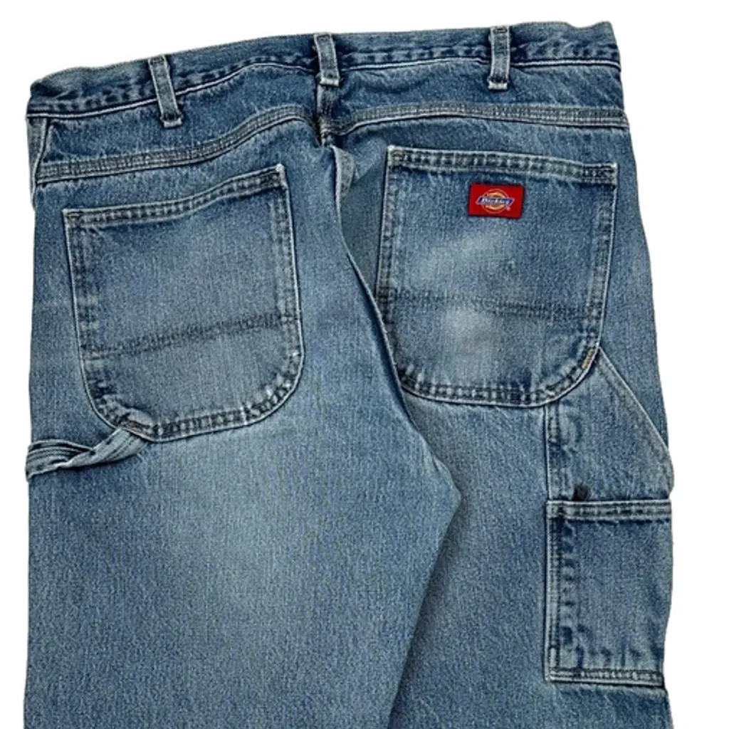 Dickies Carpenter Jeans - 34W 30L Blue Cotton - Image 11