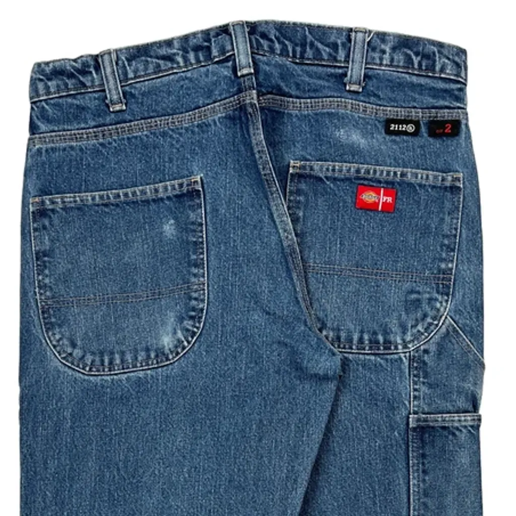 Dickies Carpenter Jeans - 35W 34L Blue Cotton - Image 8