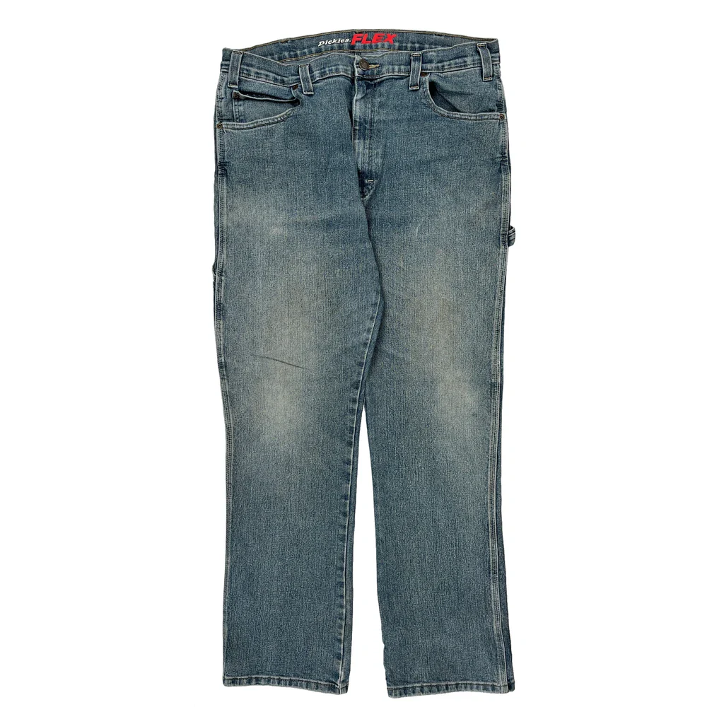 Dickies Carpenter Jeans - 35W 32L Blue Cotton Blend - Image 2