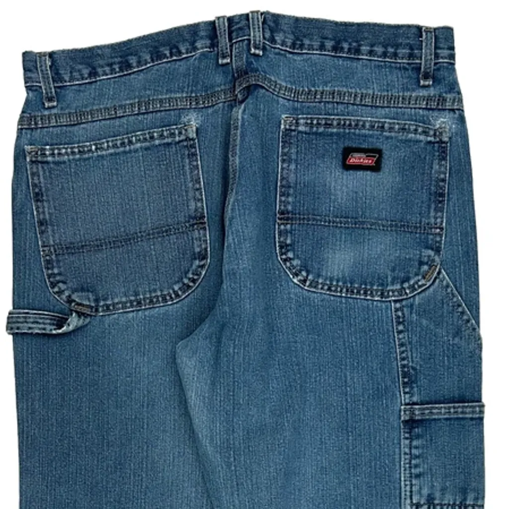 Dickies Carpenter Jeans - 35W 31L Blue Cotton - Image 7