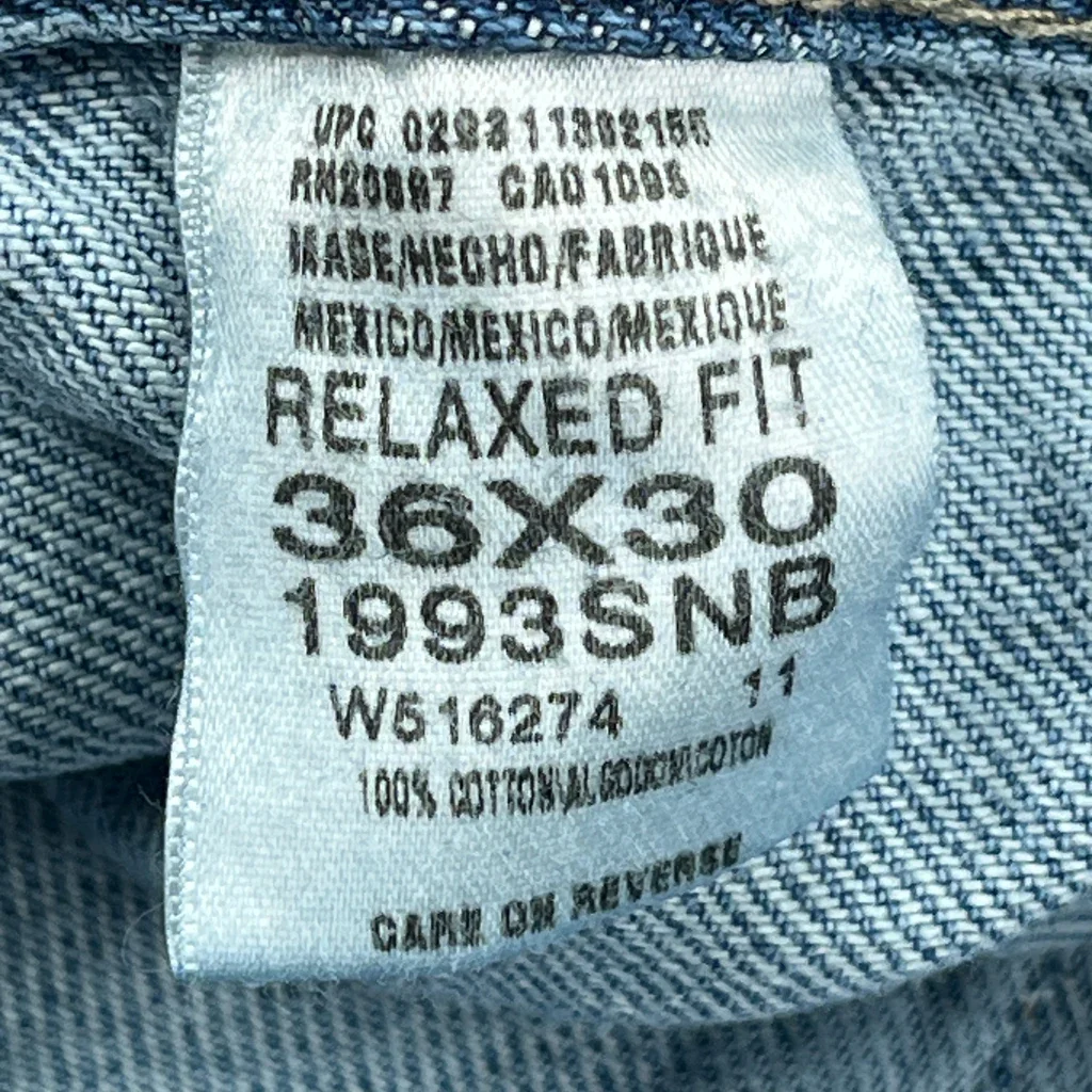 Dickies Carpenter Jeans - 35W 29L Blue Cotton - Image 6