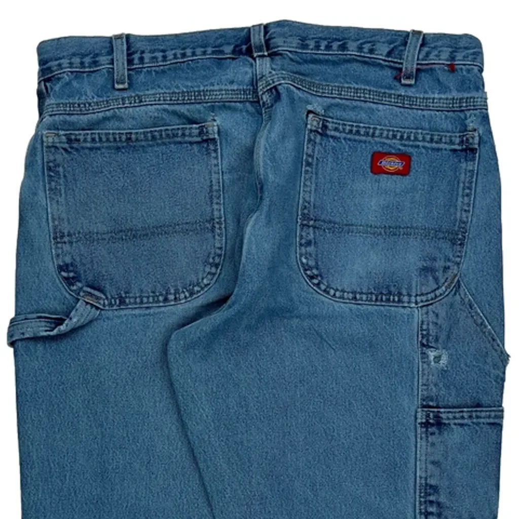 Dickies Carpenter Jeans - 35W 29L Blue Cotton - Image 7