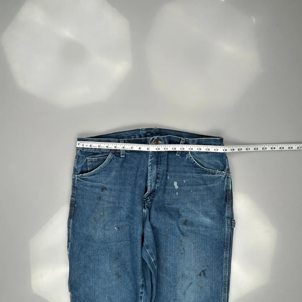 Dickies Carpenter Jeans - 35W 32L Blue Cotton - Image 3