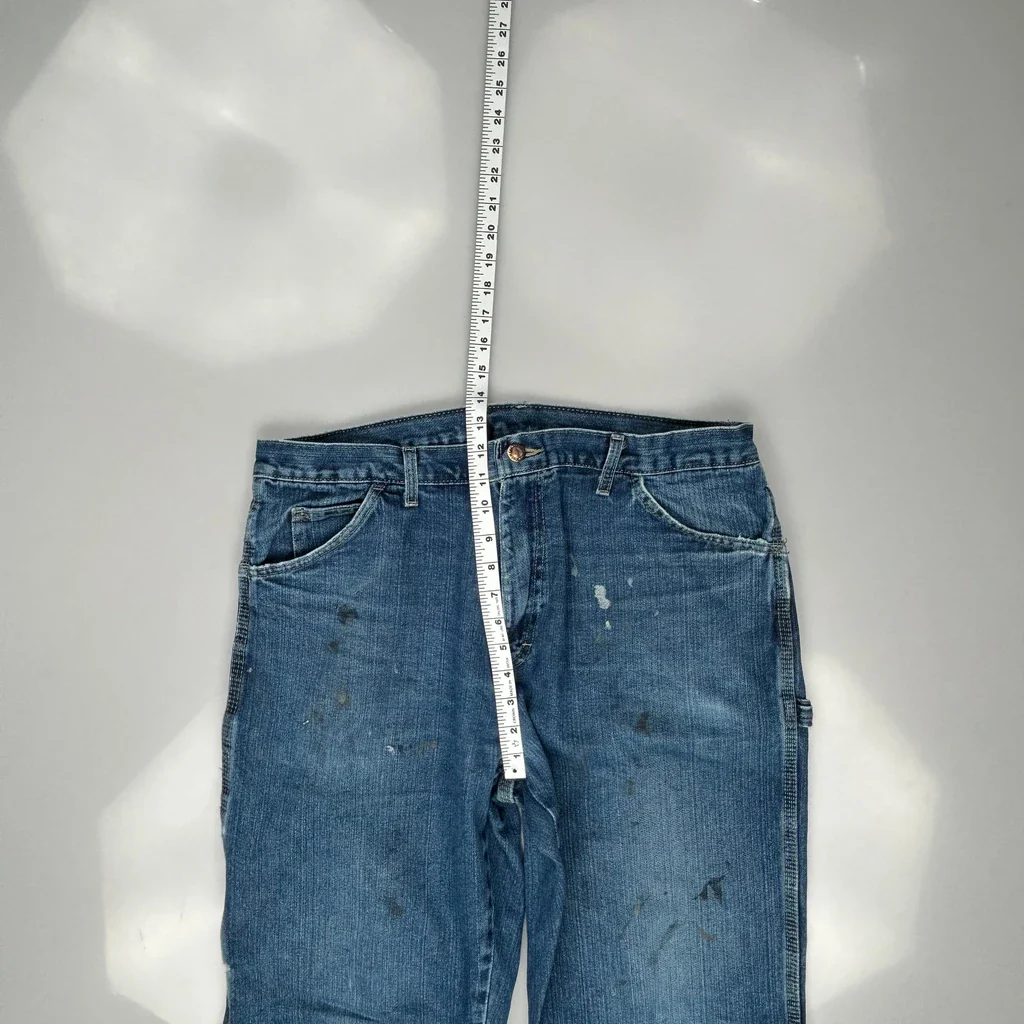 Dickies Carpenter Jeans - 35W 32L Blue Cotton - Image 4