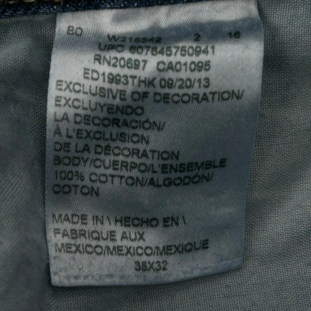 Dickies Carpenter Jeans - 35W 32L Blue Cotton - Image 6